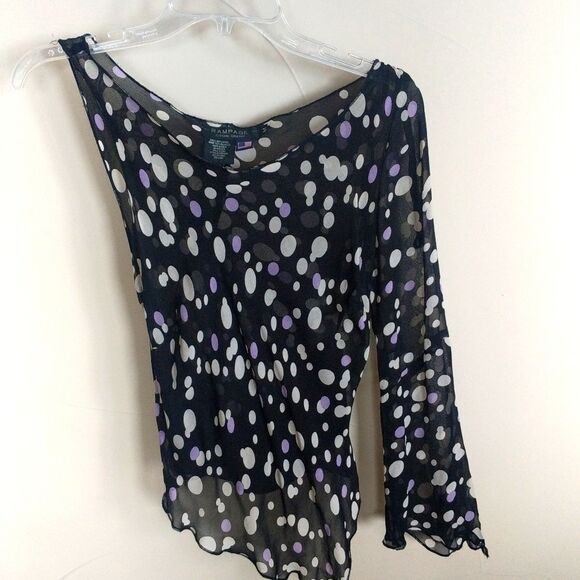 Rampage Party Blouse One Sleeve - Picture 2 of 7